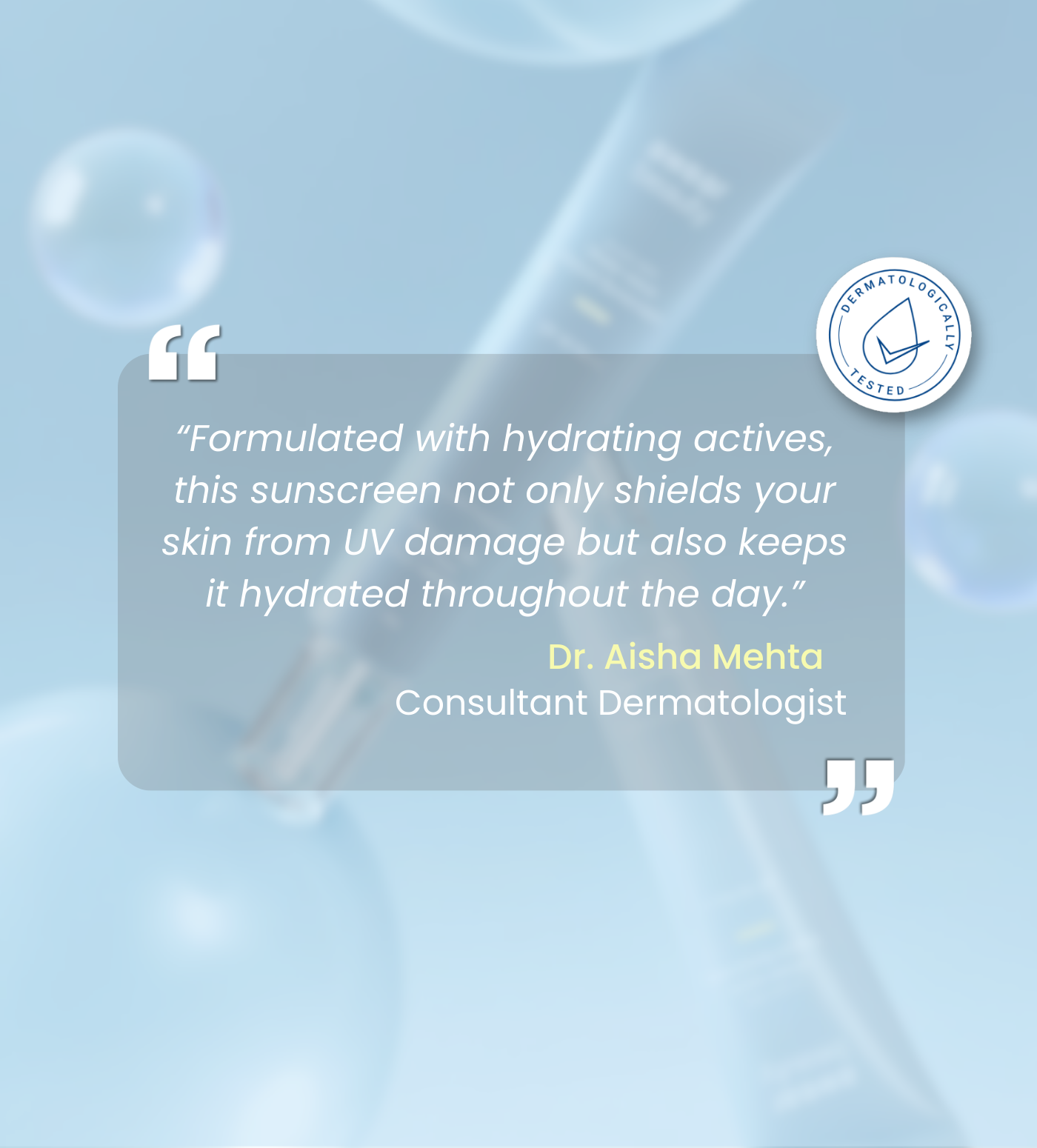 Water-Wave Hybrid Sunscreen