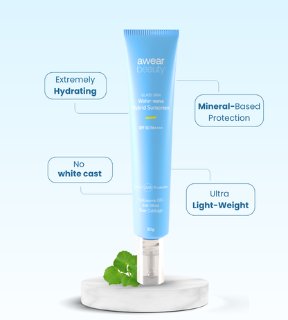 Water-Wave Hybrid Sunscreen